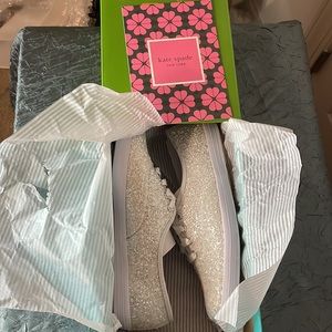 Kate Spade Keds Glitter White